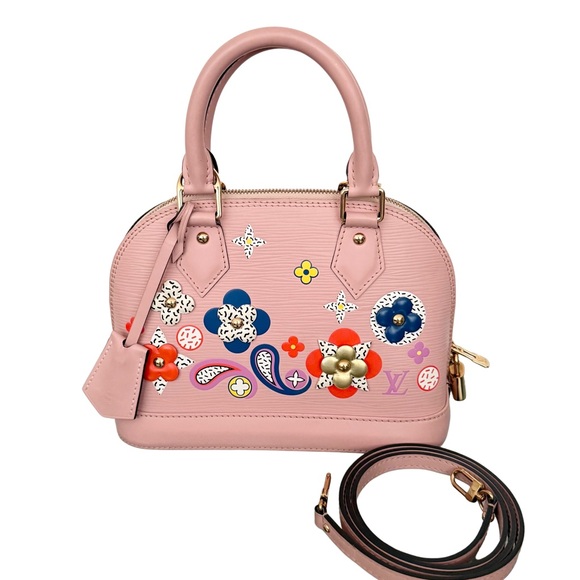 Louis Vuitton Epi Alma BB Blooming Flowers Multicolor Rose Ballerine Pink - Picture 6 of 15